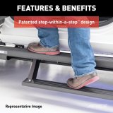 Aries Automotive ActionTrac Powered Running Boards for 2021-2024 BRONCO - 3034472 Boards, Power, Aluminum, Black Powdercoated, Ford, 2-Door, Pair thumbnail 3