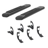 Aries Automotive 6 in. Oval Side Bars 4445036 Step Bars, Aluminum, Black Powdercoated, Gloss, 6.00 Diameter, 53.00 Length, Toyota, Pair thumbnail 3