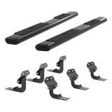 Aries Automotive 6 in. Oval Side Bars for 2005-2023 TACOMA - 4445037 Step Bars, Aluminum, Black Powdercoated, Gloss, 6.00 Diameter, 75.00 Length, Toyota, Pair thumbnail 2