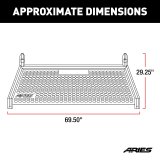 ARIES Automotive Headache Racks and Window Guards 1110102 Rack, AdvantEDGE, 09-16 F-150 thumbnail 3