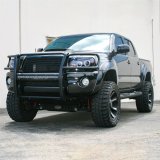 Aries Automotive Pro Series Grille Guards for 2005-2015 TACOMA - 2170001 Guards, Series, Steel, Black Textured Powdercoat, LED Light Bar, Toyota, Each thumbnail 1