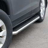 Aries Automotive AeroTread Running Boards 2051034 Boards, Aluminum/Stainless Steel, Polished, Full Length, 67.00 in. Length, For use on Honda®, Pair thumbnail 2