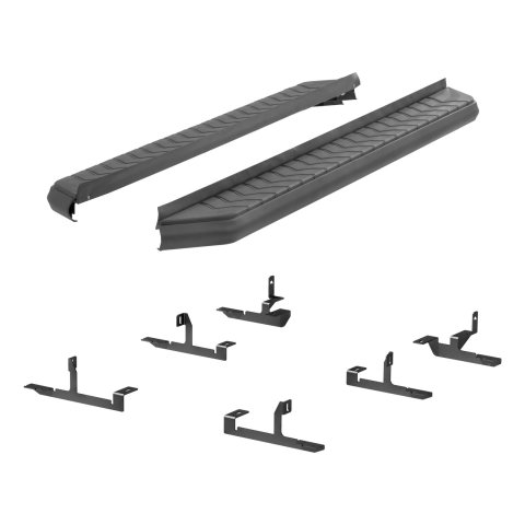 Aries Automotive AeroTread Running Boards for 2018-2024 ENCLAVE, 2018-2023 TRAVERSE, 2024 TRAVERSE LIMITED - 2061030 Boards, AeroTread, Aluminum, Black, Chevrolet, Buick, Kit thumbnail 2