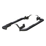 Aries Automotive 3 in. Round Side Bars 215045 Step Bars, Stainless Steel, Black Powdercoated, Gloss, 3.00 Diameter, 84.690 Length, Ram, Pair thumbnail 2
