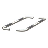 Aries Automotive 3 in. Round Side Bars 204053-2 Nerf and Step Bars, Stainless Steel, Polished, 3.00 Diameter, Chevrolet, GMC, Pair thumbnail 2