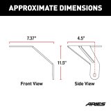 ARIES Automotive Light Mount Brackets 1110313 2018-2019 Jeep Wrangler JL thumbnail 5