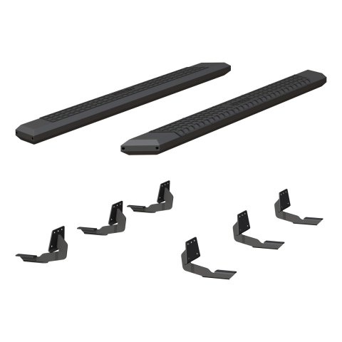 Aries Automotive AdvantEDGE 5.5 in. Side Bars 2556050 Step Bars, Aluminum, Black Powdercoated, Gloss, 5.500 Diameter, 75.00 Length, Ram, Pair thumbnail 4