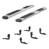Aries Automotive 6 in. Oval Side Bars for 2019-2025 1500 - 4444048 Step Bars, Stainless Steel, Polished, 6.00 Diameter, 75.00 Length, Ram, Pair thumbnail 4