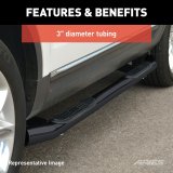 Aries Automotive 3 in. Round Side Bars for 2019-2025 RANGER - 203046 Step Bars, Diameter, Steel, Black Powdercoated, Ford, Pair thumbnail 2