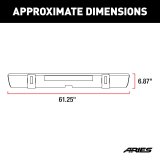 Aries Automotive TrailCrusher Rear Bumpers for 2018-2025 WRANGLER - 2157002 Bumper, TrailCrusher, Jeep, Black, Each thumbnail 7
