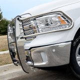 Aries Automotive Grille Guards for 2011-2018 1500, 2019-2024 1500 CLASSIC, 2009-2010 RAM - 5058-2 Guard, Brush Guard, Stainless Steel, Polished, Dodge, Ram, Each thumbnail 1