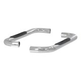Aries Automotive 3 in. Round Side Bars 204017-2 Step Bars, Diameter, Stainless Steel, Polished, Chevy, GMC, Pair thumbnail 2