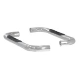 Aries Automotive 3 in. Round Side Bars 204017-2 Step Bars, Diameter, Stainless Steel, Polished, Chevy, GMC, Pair thumbnail 3