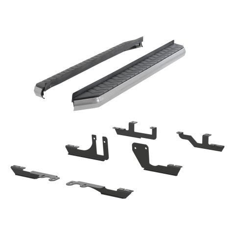 Aries Automotive AeroTread Running Boards for 2009-2016 ACADIA, 2017 ACADIA LIMITED, 2009-2017 TRAVERSE - 2051020 Boards, Aluminum/Stainless Steel, Polished, Full Length, 76.00 in. Length, Chevrolet, GMC, Pair thumbnail 4