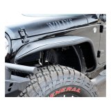 ARIES Automotive - Fender Flares for 2007-2017 WRANGLER, 2018 WRANGLER JK 1500201 Flares, Front 2007-15 FLAT FENDERS/FRONT/BLK ALUM thumbnail 3