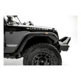 ARIES Automotive - Fender Flares for 2007-2017 WRANGLER, 2018 WRANGLER JK 1500201 Flares, Front 2007-15 FLAT FENDERS/FRONT/BLK ALUM thumbnail 9