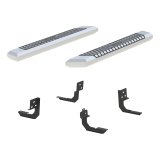 Aries Automotive AdvantEDGE 5.5 in. Side Bars 2555004 Step Bars, Diameter, Aluminum, Chrome Powdercoated, Pair thumbnail 2