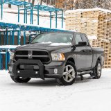 ARIES Automotive - Light Mounting Bars for 2011-2018 1500, 2019-2024 1500 CLASSIC, 2009-2010 RAM 2165100 Bull Bar, Advantedge, Black W/LED'S, 09-17 thumbnail 2