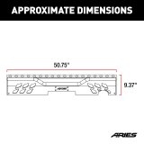Aries Automotive TrailChaser Rear Bumpers for 2007-2017 WRANGLER, 2018 WRANGLER JK - 2081020 Bumpers, Steel, Black Powdercoated, Textured, Fabricated, Rear, Center Section, Jeep, Each thumbnail 8