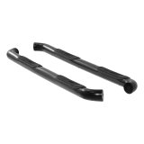 Aries Automotive 3 in. Round Side Bars 214046 Step Bars, Stainless Steel, Black Powdercoated, Gloss, 3.00 Diameter, 77.890 Length, Chevrolet, GMC, Pair thumbnail 2