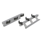 Aries Automotive ActionTrac Mounting Brackets 3025111 Running Board Component, Bracket, ActionTrac, Black Powdercoated, Dodge, Ram, Kit thumbnail 1