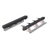 Aries Automotive ActionTrac Powered Running Boards 3047975 Boards, Aluminum, Black Powdercoated, Full Length, 83.600 in. Length, Jeep, Pair thumbnail 4