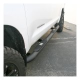 Aries Automotive Big Step 4 in. Round Side Bars for 2007-2021 TUNDRA - AL232013 Bars, Step, Diameter, Aluminum, Black Textured Powdercoated, Toyota, Pair thumbnail 2