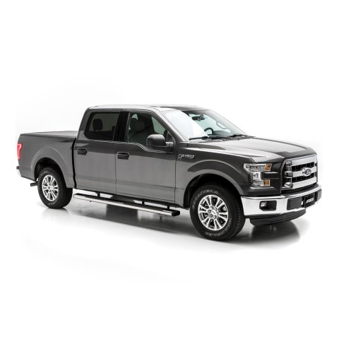Aries Automotive 6 in. Oval Side Bars 4444026 Step Bars, Stainless Steel, Polished, 6.00 Diameter, 91.00 Length, Ford, Pair thumbnail 2
