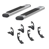 Aries Automotive 6 in. Oval Side Bars 4444030 Step Bars, Oval, Stainless Steel, Polished, Toyota, Pair thumbnail 3