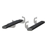 Aries Automotive 6 in. Oval Side Bars 4445040 Step Bars, Aluminum, Black Powdercoated, Gloss, 6.00 Diameter, 53.00 Length, Chevrolet, GMC, Pair thumbnail 6