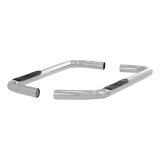 Aries Automotive 3 in. Round Side Bars for 1994-2001 RAM 1500, 2500, 3500 - 205002-2 Step Bars, Diameter, Stainless Steel, Polished, Dodge, Pair thumbnail 2