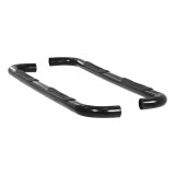 Aries Automotive 3 in. Round Side Bars 204001 Step Bars, Diameter, Steel, Black Powdercoated, Chevy, GMC, Pair thumbnail 2