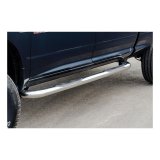 Aries Automotive 3 in. Round Side Bars 205030-2 Nerf bar, Round, Stainless Steel, Polished, 3.000 Diameter, Cab Length, MegaCab, Dodge, RAM, Pair thumbnail 1