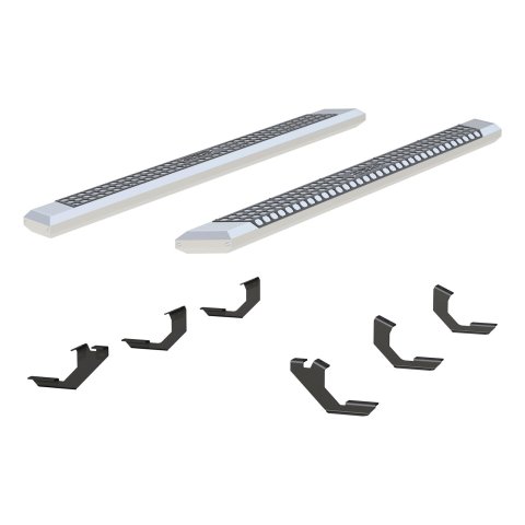 Aries Automotive AdvantEDGE 5.5 in. Side Bars for 2005-2023 TACOMA - 2555023 Step Bars, Diameter, Aluminum, Chrome Powdercoated, Pair thumbnail 2
