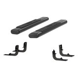 Aries Automotive 6 in. Oval Side Bars 4445043 Step Bars, Aluminum, Black Powdercoated, Gloss, 6.00 Diameter, 53.00 Length, Ram, Pair thumbnail 3