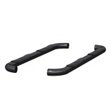 Aries Automotive 3 in. Round Side Bars for 1999-2016 F-350 SUPER DUTY, F-250 1999 - 213025 Step Bars, Stainless Steel, Black Powdercoated, Gloss, 3.00 Diameter, 68.670 Length, Ford, Pair thumbnail 2