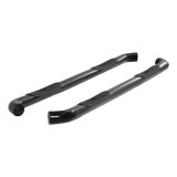 Aries Automotive 3 in. Round Side Bars 213045 Step Bars, Stainless Steel, Black Powdercoated, Gloss, 3.00 Diameter, 58.230 Length, Ford, Pair thumbnail 1