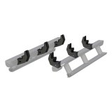 Aries Automotive ActionTrac Mounting Brackets 3025121 Running Board Component, Bracket, ActionTrac, Black Powdercoated, Ford, Kit thumbnail 1