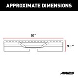 Aries Automotive TrailChaser Rear Bumpers for 2018-2024 WRANGLER - 2081024 Bumpers, Steel, Black Powdercoated, Textured, Fabricated, Rear, Center Section, Jeep, Each thumbnail 6