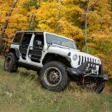 Aries Automotive Jeep Inner Fender Liners for 2018-2024 WRANGLER - 2500650 Wheel Housing, Aluminum, Black Powdercoated, Front, Rear, Jeep, Set of 4 thumbnail 1