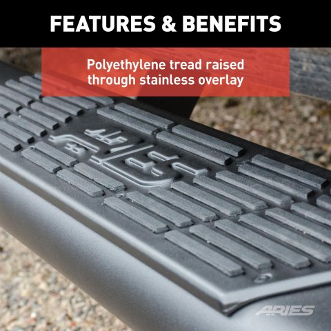 Aries Automotive Ascentstep Running Boards for 2015-2025 CANYON, COLORADO - 2558044 Boards, Chevy, GMC, Crew, 2055104 & 2057985, Pair thumbnail 1