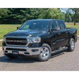 Aries Automotive Big Step 4 in. Round Side Bars for 2019-2025 1500 - AL235045 Nerf and Bars, Step, Sidebars, Ram, Textured Black, Pair thumbnail 3