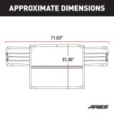 Aries Automotive Grille Guards for 2011-2015 EXPLORER - 3065 Guard, Brush Guard, Steel, Black Powdercoated, Ford, Each thumbnail 2