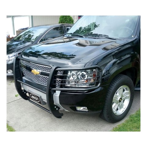 Aries Automotive Grille Guards for 2007-2014 TAHOE, SUBURBAN 1500, 2007-2013 AVALANCHE - 4065 Guard, Brush Guard, Steel, Black Powdercoated, Chevy, Each thumbnail 1