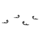 Aries Automotive 6 in. Oval Side Bar Mounting Brackets for 1997-2003 F-150, 2004 F-150 HERITAGE, 1997-1999 F-250 - 4506 Step Brackets, Oval, Ford, Kit thumbnail 2