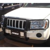 Aries Automotive Grille Guards for 2005-2010 GRAND CHEROKEE - 1046 Guard, Brush Guard, Steel, Black Powdercoated, Jeep, Each thumbnail 1