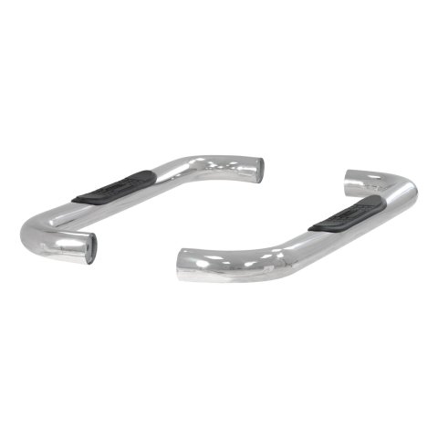 Aries Automotive 3 in. Round Side Bars 204018-2 Step Bars, Diameter, Stainless Steel, Polished, Chevy, GMC, Pair thumbnail 3