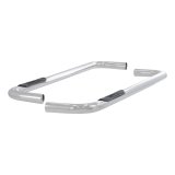 Aries Automotive 3 in. Round Side Bars 204041-2 Step Bars, Diameter, Stainless Steel, Polished, Chevy, GMC, Pair thumbnail 3