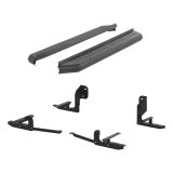 Aries Automotive AeroTread Running Boards 2061011 Boards, AeroTread, Aluminum/Stainless Steel, Black Satin Powdercoated, Wheel-to-wheel Position, 70.00 in. Length, for Nissan, Pair thumbnail 2
