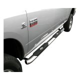 Aries Automotive 4 in. Oval Side Bars for 2011-2018 1500, 2019-2024 1500 CLASSIC, 2009-2010 RAM - S225017-2 Step Bars, Oval, in., Stainless Steel, Polished, Dodge, Ram, Pair thumbnail 2